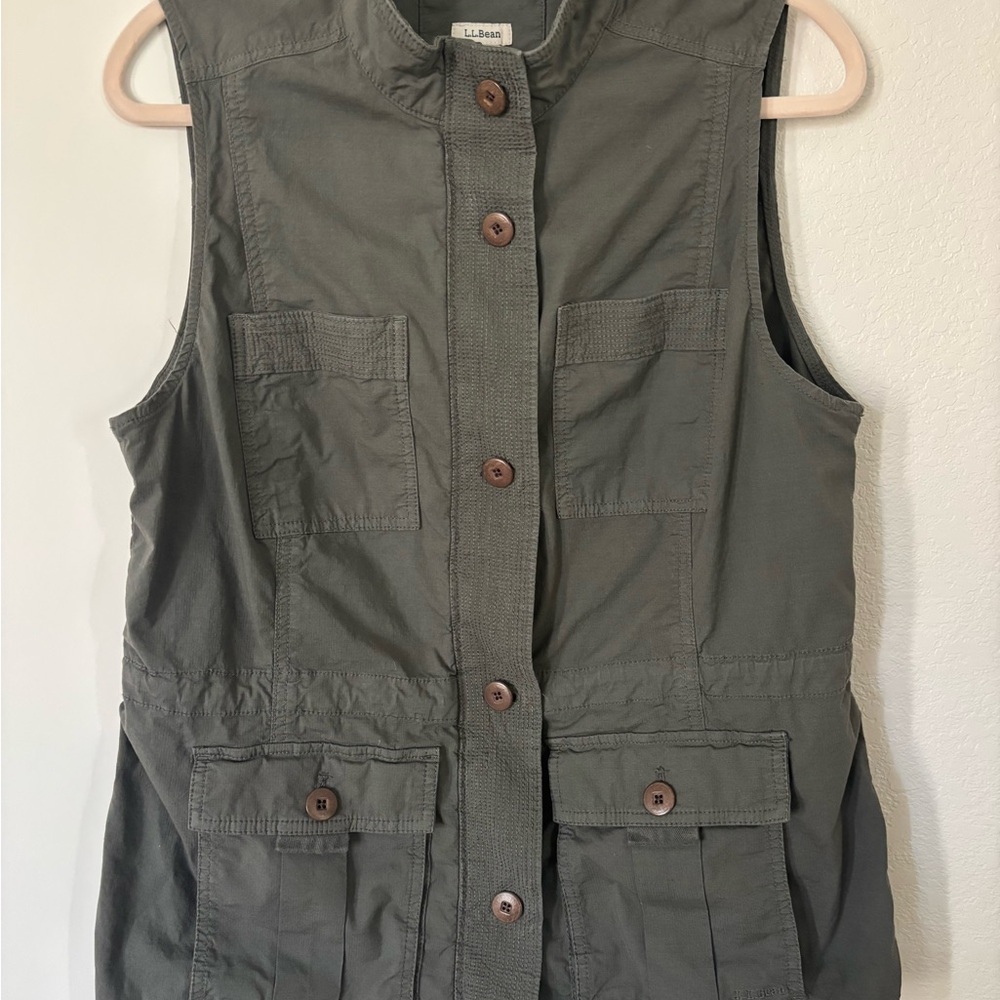 L.L. Bean Olive Green Vest